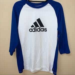 Adidas CLIMALITE Raglan Baseball Length Sleeve Shirt Men's Medium